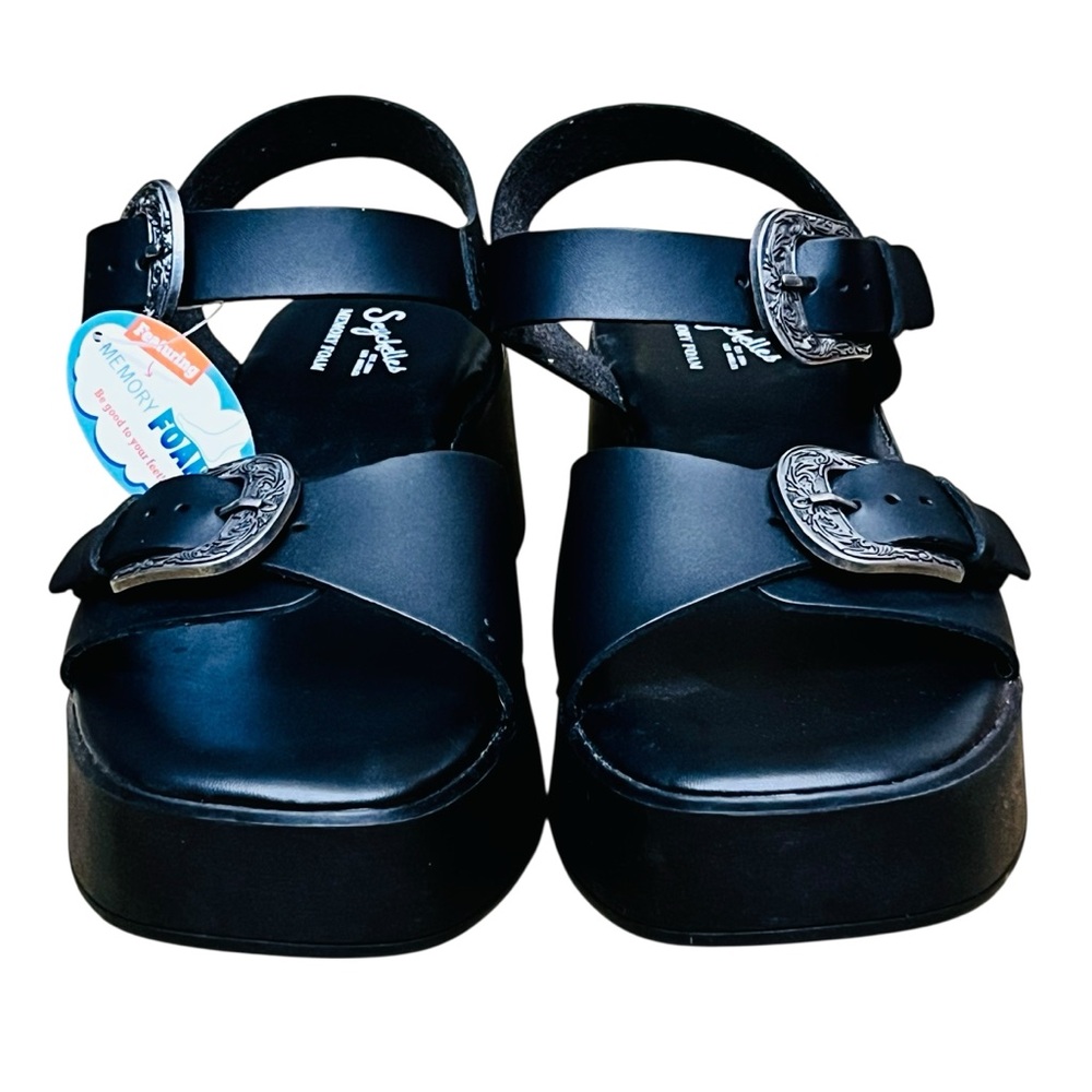 Seychelles Up in The Clouds Wedge Sandal Platform Black Shoes Sz 8M NEW - Picture 7 of 12